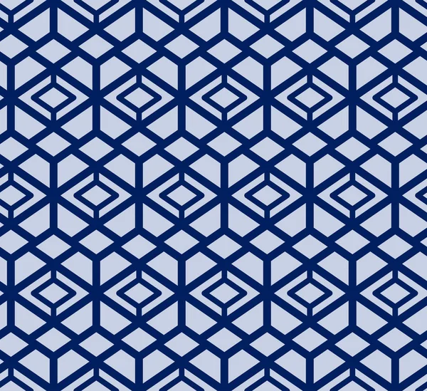Modèle Sans Couture Hexagone Tribal Japonais Vectoriel — Image vectorielle