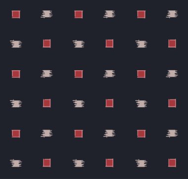 Japon Kabilesi Küçük Kare Vektörü Kusursuz Desen