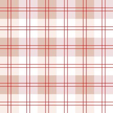 Japon Kırmızı Hat Ekose Vektörü Kusursuz Desen