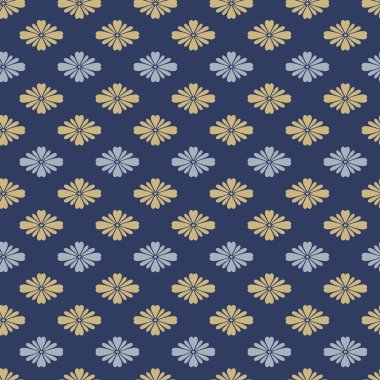 Japon Elmas Kiraz Çiçeği Vektörü Kusursuz Desen