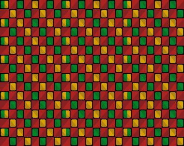 Japon Çokrenkli Ekoseli Vektör Kusursuz Desen