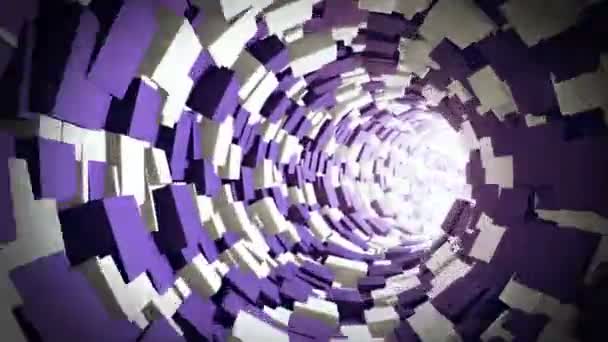 Tunnel infini de cubes . — Video