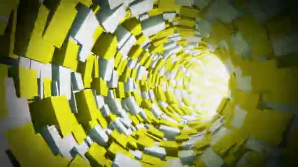 Tunnel infini de cubes . — Video