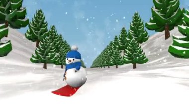 snowboard kardan adam. 