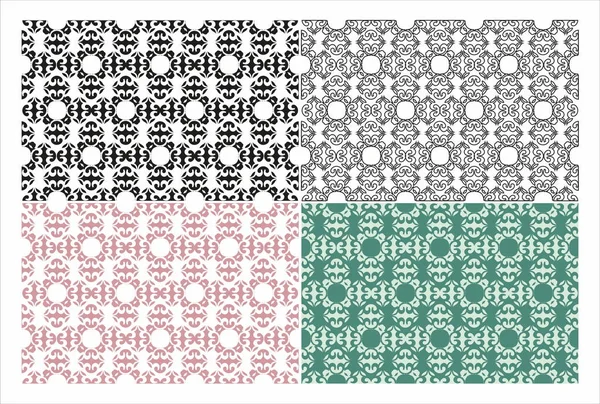 Fondo Floral Gráfico Sin Costuras Decorativo — Vector de stock