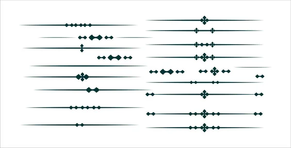 Dekorativ Grafisk Avgränsare Linje — Stock vektor