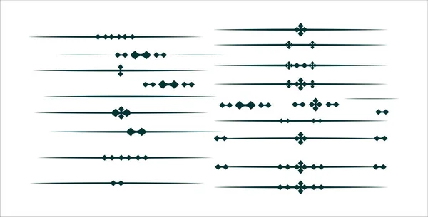 Línea Delimitadora Gráfica Decorativa — Vector de stock