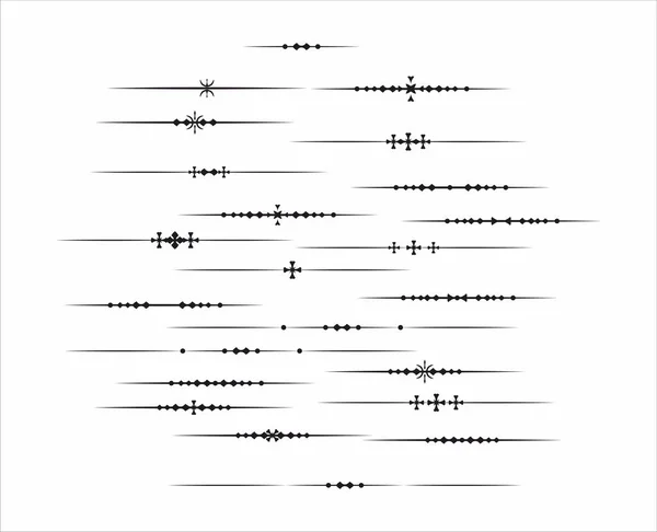 Dekoracyjna Linia Graficzna Break Projektowania — Wektor stockowy