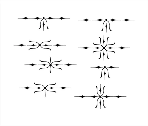 Elemento Decorativo Saltos Texto — Archivo Imágenes Vectoriales