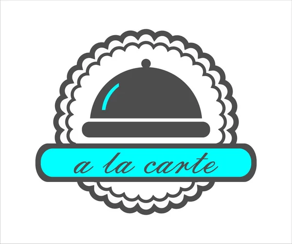 Bir la kart restoran menü logosu