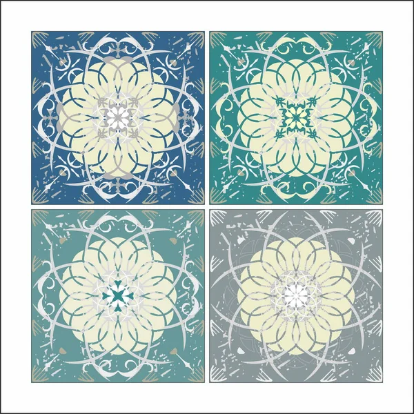 Padrão Concurso Ornamento Céu Aberto Decorativo Com Mandala — Vetor de Stock