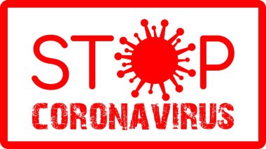  Coronavirus kırmızı simgesini durdur