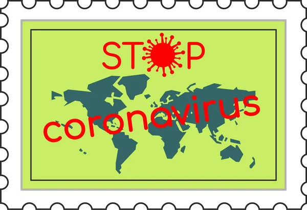 Στοπ Coronavirus — Διανυσματικό Αρχείο