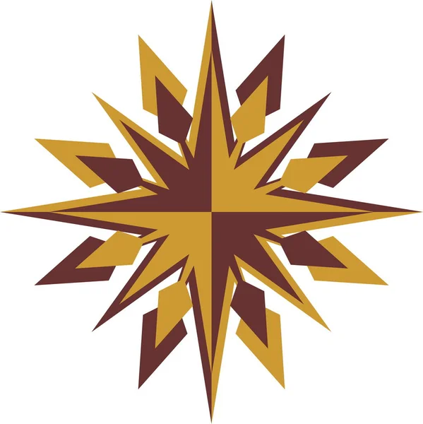 Декоративная Звезда Винтажная Звезда — стоковый вектор