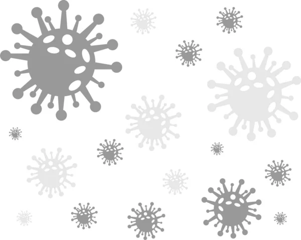 Fond Sans Couture Avec Coronavirus Icône Symbole — Image vectorielle