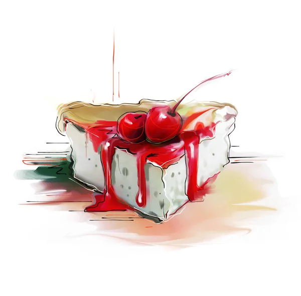 Pyszne ciasto z jagodami — Zdjęcie stockowe