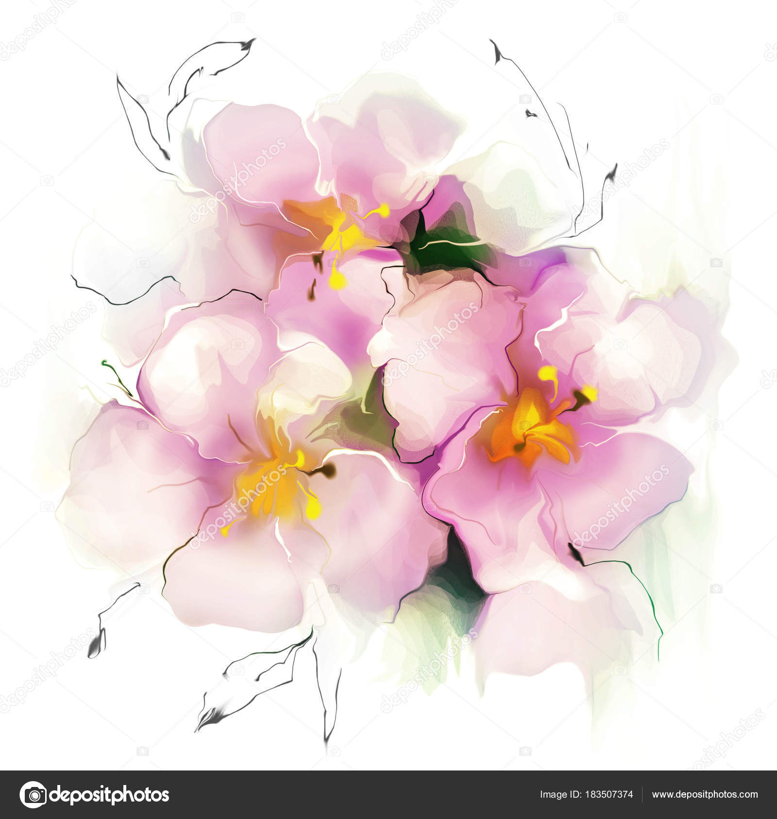 カラフルな花の背景 ストック写真 C Teniteni