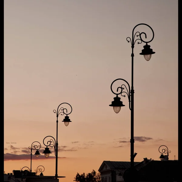 Luces Románticas Varsovia — Foto de Stock