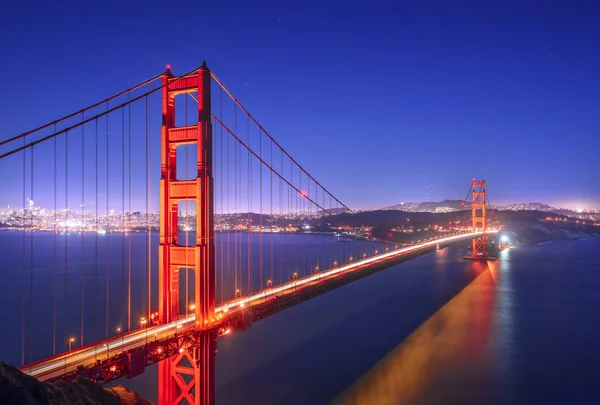 Golden Gate, San Francisco California at night — Stock Photo, Image