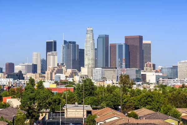 Los Angeles California Estados Unidos Paisaje Urbano Céntrico Día Soleado —  Fotos de Stock