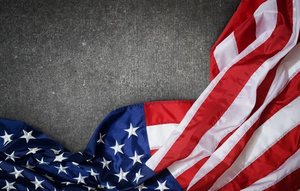Usa Zászló Grunge Beton Alapon — Stock Fotó