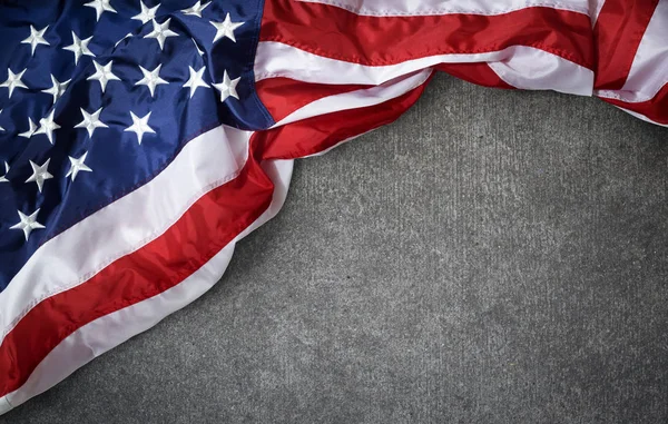 Usa Flag Grunge Concrete Background — Stock Photo, Image