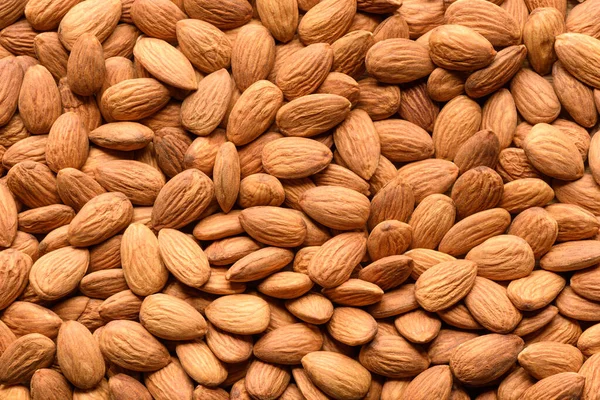 Peeled Almonds Closeup Background — Stock Photo, Image