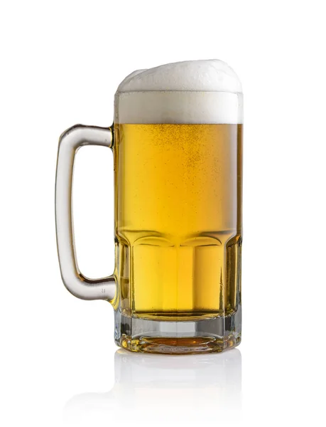 Beer glass isolated on white background — Stock Photo, Image