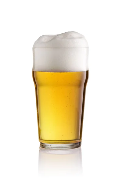 Beer glass isolated on white background — Stock Photo, Image