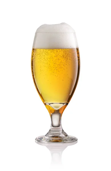 Beer glass isolated on white background — Stock Photo, Image