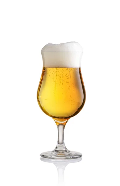 Beer glass isolated on white background — Stock Photo, Image