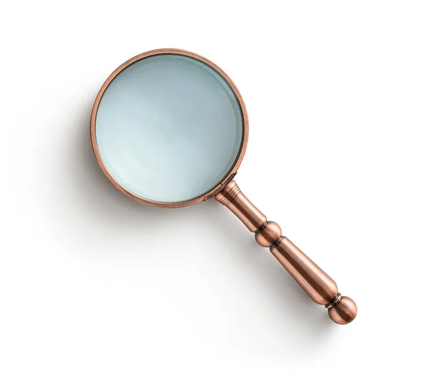 Magnifying glass isolated on white background — Stock Photo, Image