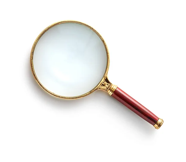 Magnifying glass isolated on white background — Stock Photo, Image