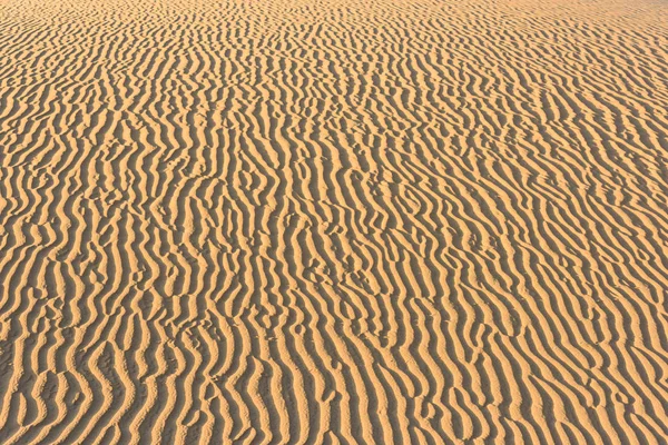 Muster Aus Goldenem Sand Der Wüste Stockbild