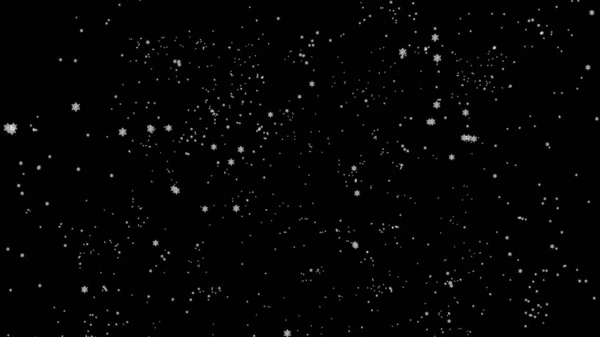 Létající Déšť Nebo Sníh Černém Pozadí Vánoční Pozadí Bílý Sníh — Stock fotografie