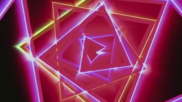 VJ Rétro Néon Animation colorée 