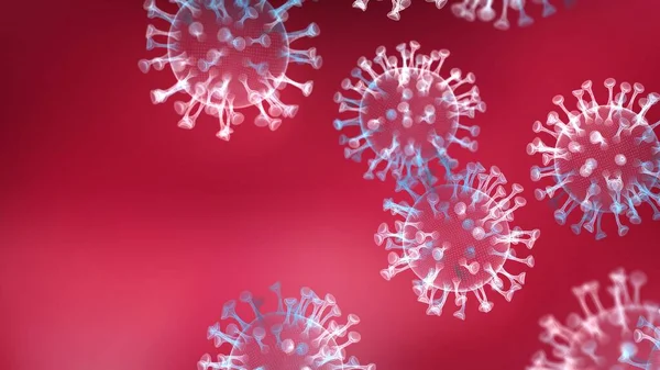 Китайський Коронавірус Covid Під Мікроскопом Коронавірус Sars Cov Спалах Коронавіруси — стокове фото