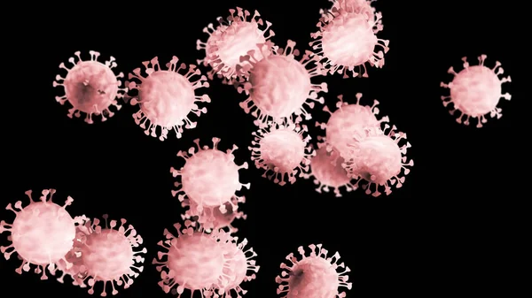 Das Chinesische Coronavirus Covid Unter Dem Mikroskop Coronavirus Sars Cov — Stockfoto