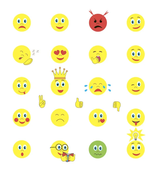 Ícone de emoticons amarelo —  Vetores de Stock