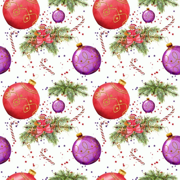 Clipart de Noël, travail manuel par une aquarelle — Photo