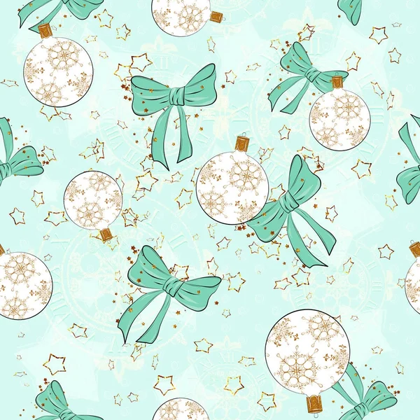 Seamless Christmas pattern. Digital drawing — Stock Photo, Image