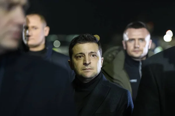Ukrayna Cumhurbaşkanı Volodymyr Zelenskiy Ukrayna 'nın başkenti Kyiv yakınlarındaki Boryspil Uluslararası Havalimanında 29 Aralık 2019.