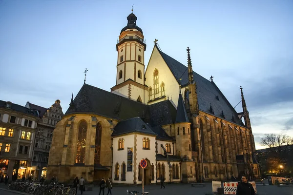 Церковь Томаса Святого Фомы Вечернем Закате Озил Германия — стоковое фото