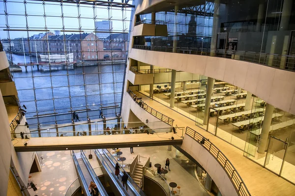 Interior Del Diamante Negro Biblioteca Real Copenhague Países Bajos — Foto de Stock