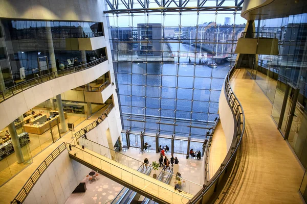 Interior Del Diamante Negro Biblioteca Real Copenhague Países Bajos — Foto de Stock