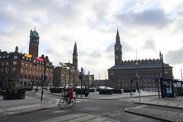 Ратушная Площадь Копенгагене — стоковое фото