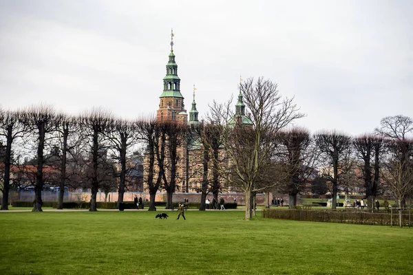 Vista Para Rosenborg Slot Castle Kings Garden Copenhague Dinamarca — Fotografia de Stock
