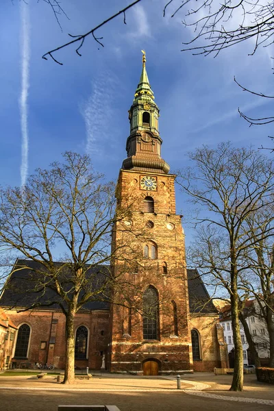 Igreja Sankt Petri Petri Kirke Igreja Paroquial Comunidade Língua Alemã — Fotografia de Stock