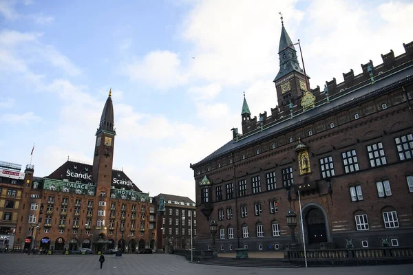 Ратушная Площадь Копенгагене — стоковое фото