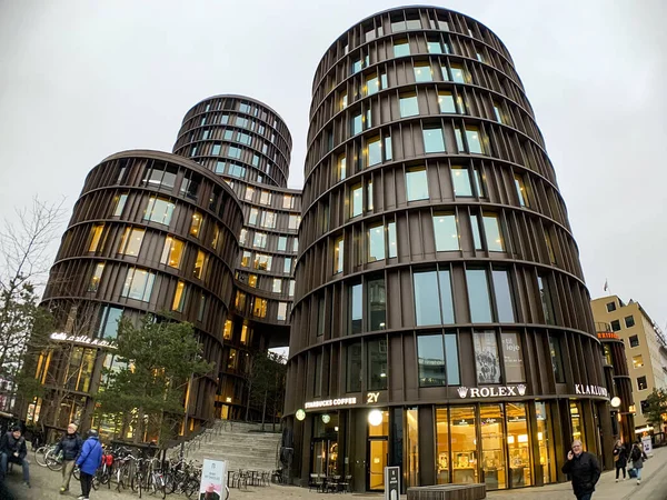 Edificios Arquitectura Moderna Axel Towers Centro Del Casco Antiguo Copenhague — Foto de Stock